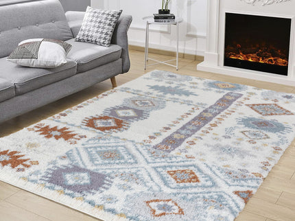 Loft Shag - 5' 3" X 7' Shaggy Area Rug - Ivory
