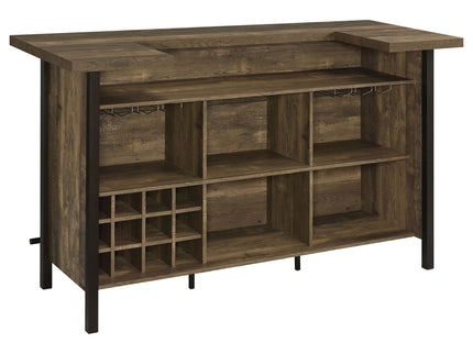 Lampton - Freestanding Home Bar - Oak