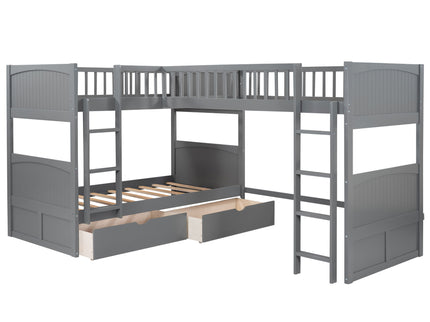 Bunk Bed With Loft And 2 Drawers