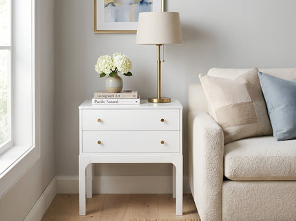 Alonso - 2 Drawer Nightstand - White