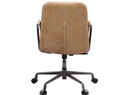 Eclarn - Top Grain Leather Office Chair - Brown