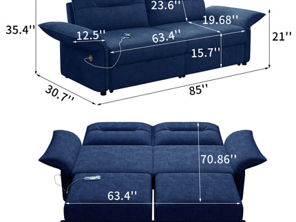 Sofa Bed With Convertible Design, Living Room Furniture