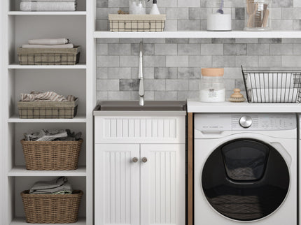 Beckham - Laundry Cabinet & Faucet And Stainless Steel Sink