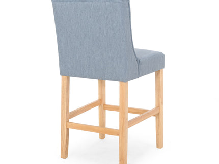 Vienna - Contemporary Fabric Tufted & Wingback Counter Stools (Set of 2)