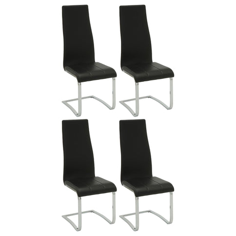 High Back Side Chairs Dining Chairs With Padded Upholstery (Set of 4)