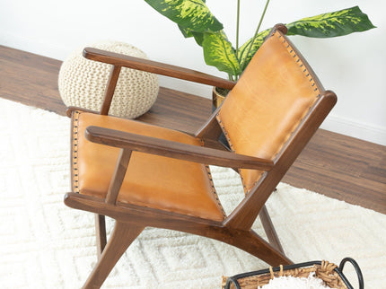 Daniel - Arm Chair - Brown / Tan