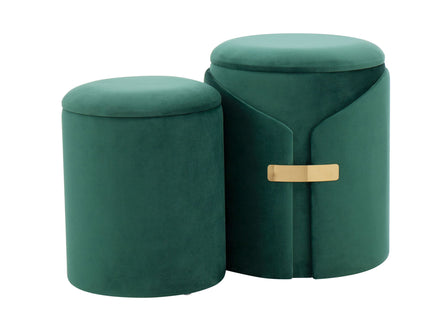Dahlia - Contemporary / Glam Nesting Ottoman Set