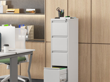 Drawer Metal Locking Vertical File Cabinet With Wheels Heavy Duty Lockable Storage