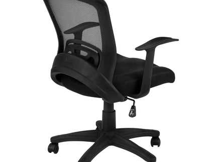 Office Chair, Adjustable Height, Swivel, Ergonomic, Armrests, Mesh - Black