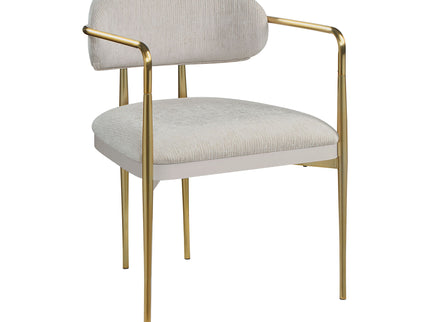 Zayn - Arm Chair (Set of 2) - Beige / Gold