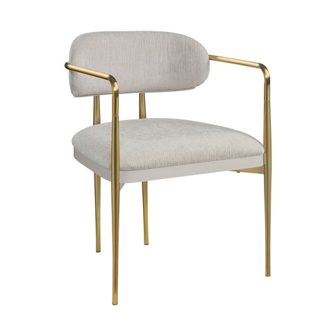 Zayn - Arm Chair (Set of 2) - Beige / Gold