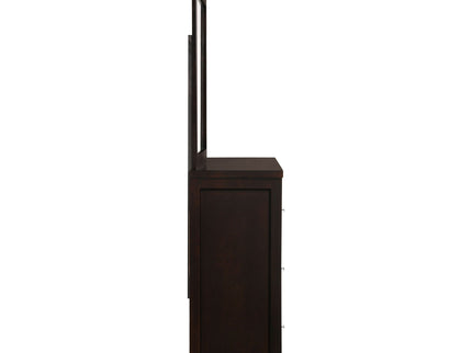 Lakewood - 6 Drawer Dresser With Mirror - Cappuccino