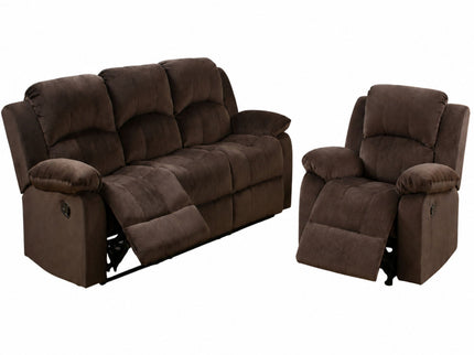 Modern Style Living Room Set With Reclining