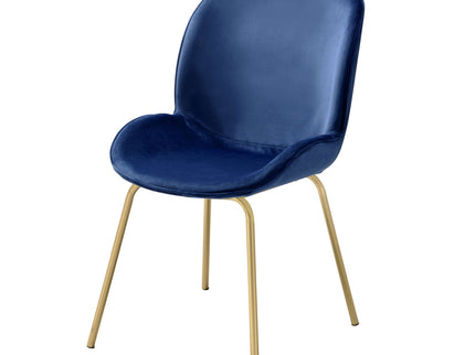 Chuchip - Side Chair (Set of 2) - Blue / Gold