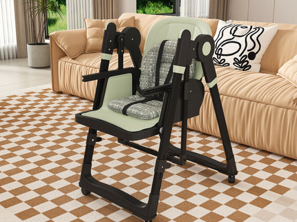 Convertible Baby High Chair To Rocker With 5 Point Harness