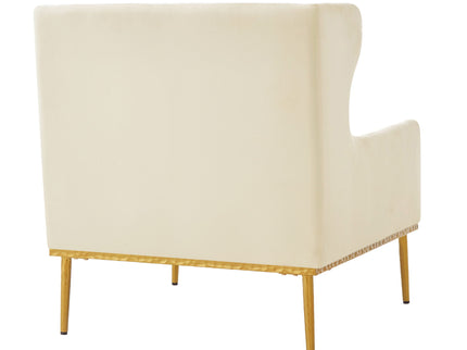 Elegant Curved Armrest Accent Armchair