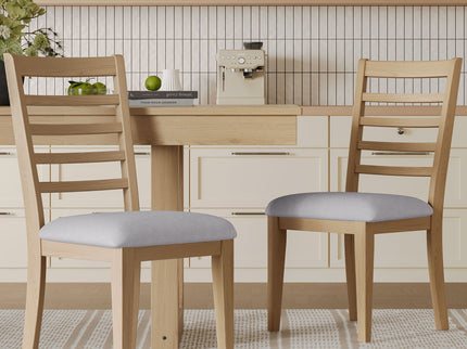 Upholstered Armless Chairs With High Ladder Back