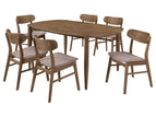 Dark Brown / 7 Pc. Table, 6 Chairs