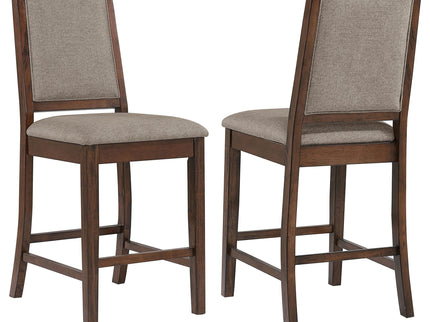Allen - Upholstered Counter Chair (Set of 2) - Oak