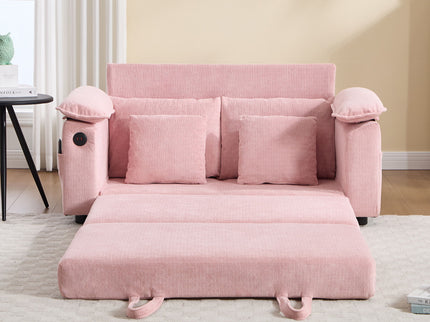 Upholstered Futon Convertible Floor Sofa Bed