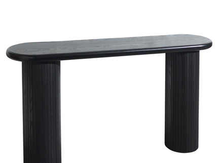 Fluted Cylinder Console Table - Black