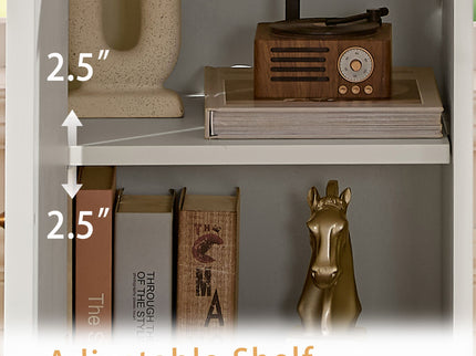 Floor Cabinet With Adjustable Shelf, Storage For Entryway