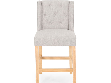 Vienna - Contemporary Fabric Tufted & Wingback Counter Stools (Set of 2)