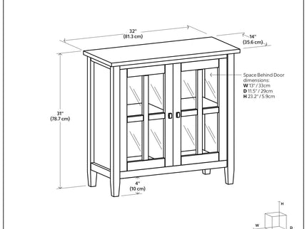 Warm Shaker - Handcrafted Low Storage Cabinet