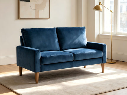 Upholstered Loveseat Sofa, 2 Seater Couch For Living Room Apartment