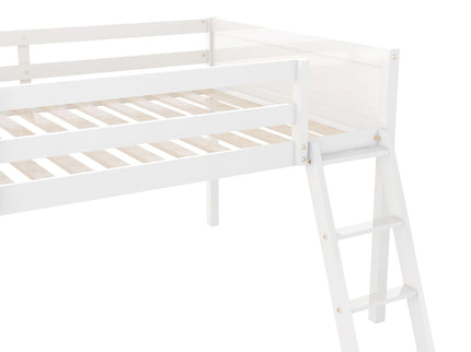 Low Loft Bed With Adjustable Ladder