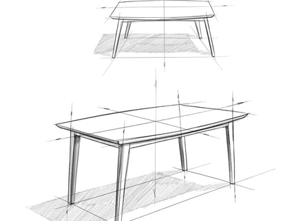 Draper - Dining Table, Rectangular Top
