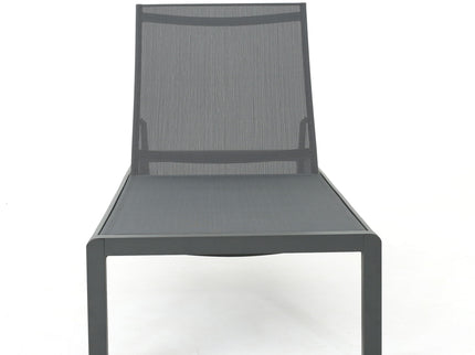 Outdoor Patio Chaise Lounge With 5 Reclining Positions