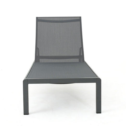 Outdoor Patio Chaise Lounge With 5 Reclining Positions