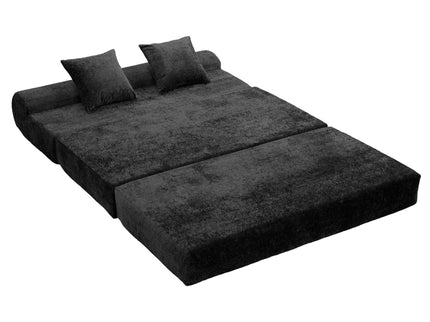 Convertible Design Sofa Bed, 2 Seater Fold Out Floor Couch