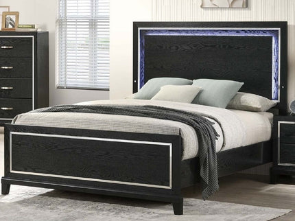 Modern Bed With Built In LED Light