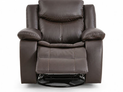 Rocker Recliner Chair With Manual Recline And 360° Swivel Base