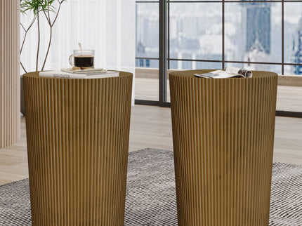 Langseth - Iron Sunburst Side Table Modern Design
