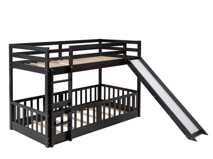 Bunk Bed With Convertible Ladder And Slide