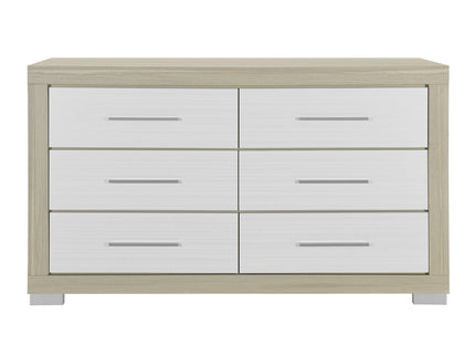 Elsa - 2 Toned And Dresser With Bar Handle And Construction
