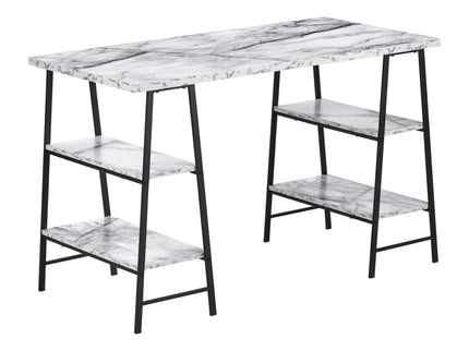 Computer Desk For Home Office, Laptop, Storage Shelves, Contemporary & Modern