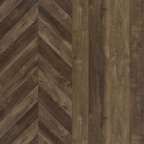 Chase - 2 Door Console With Herringbone Design - Oak