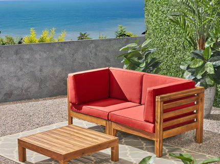Oana - 3 Piece Love Seat Set With Coffee Table