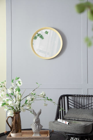 Transitional Decor Style Wall Mirror Decor With Frame For Bathroom
