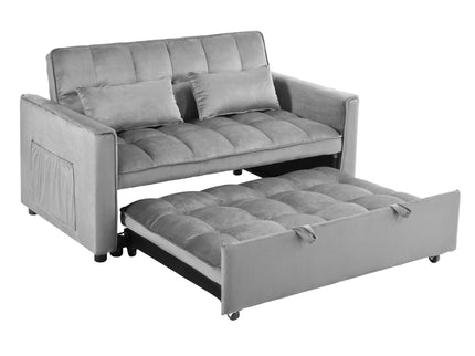 3 In 1 Pull Out Couch Convertible Sofa Bed With Reclining Backrest
