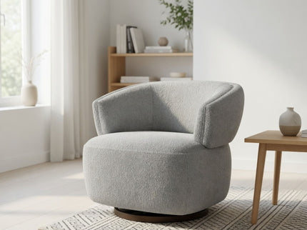 Swivel Barrel Accent Oversized Club Chair