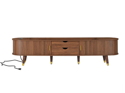 TV Stand & Coffee Table Set With Charging Station