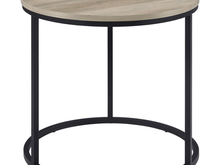 Arrize - Round Side End Table - Pine Wood