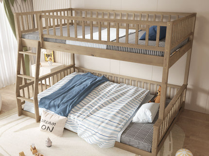 Bunk Bed With Ladder And Guardrails