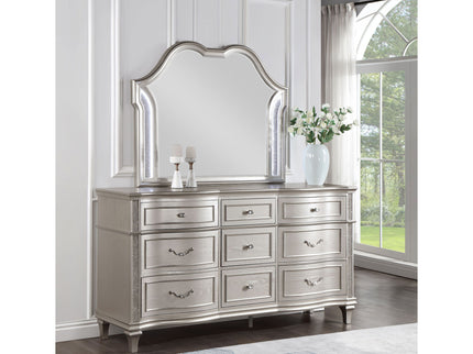 Colwood - 9 Drawer Dresser With Mirror - Silver