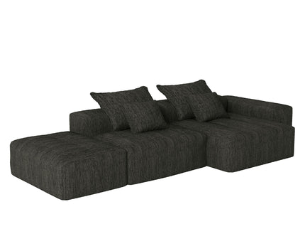 Modern Oversized Diy Combination Modular Sectional Sofa With Pillows